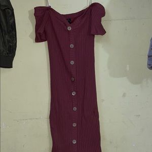 off the shoulder dress